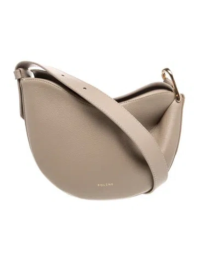 Pre-owned Polene Leather Tonca In Neutrals