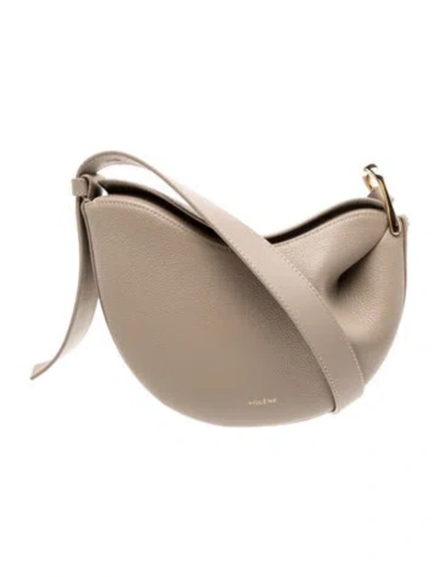Pre-owned Polene Leather Tonca In Neutrals