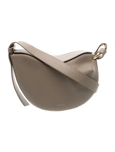 Pre-owned Polene Leather Tonca In Neutrals