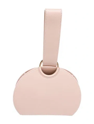 Pre-owned Polene Leather Top Handle Bag In Neutral