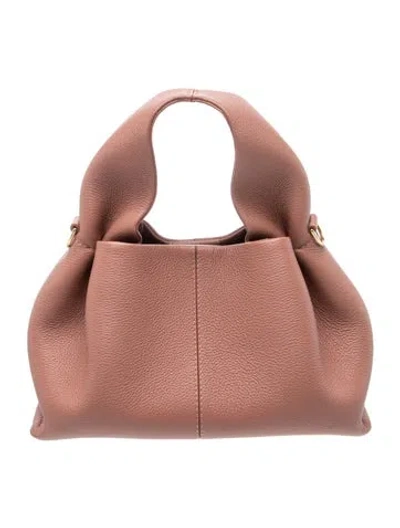 Pre-owned Polene Leather Top Handle Bag In Pink