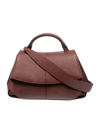 Pre-owned Polene Leather Top Handle Bag In Pink
