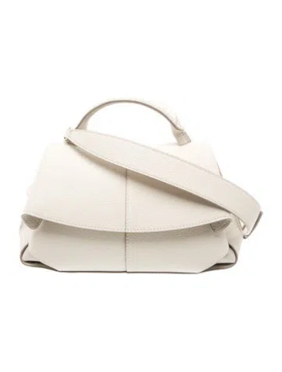 Pre-owned Polene Leather Top Handle Bag W/ Tags In Neutrals
