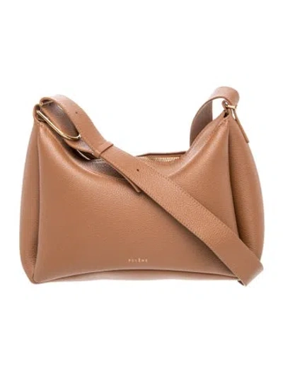 Pre-owned Polene Leather Umi Bag Crossbody Bag Small In Brown