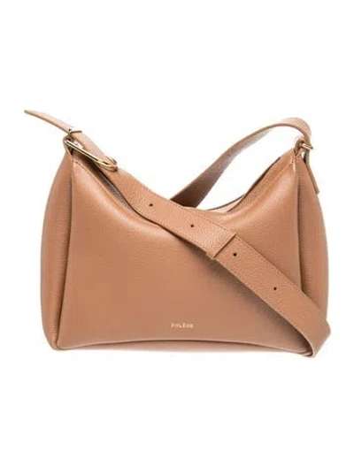 Pre-owned Polene Leather Umi Leather In Brown