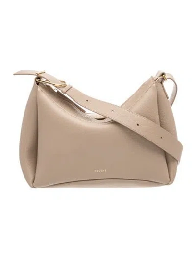 Pre-owned Polene Leather Umi Small In Neutrals