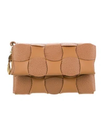 Pre-owned Polene Leather Wallet In Brown