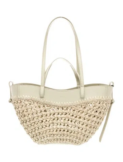 Pre-owned Polene Raffia Cyme W/ Tags In Neutrals