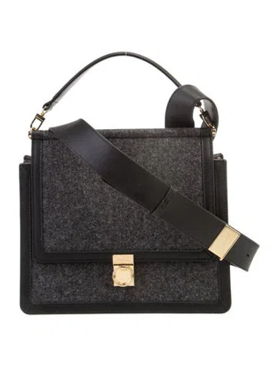 Pre-owned Polene Wool Numéro Sept In Black