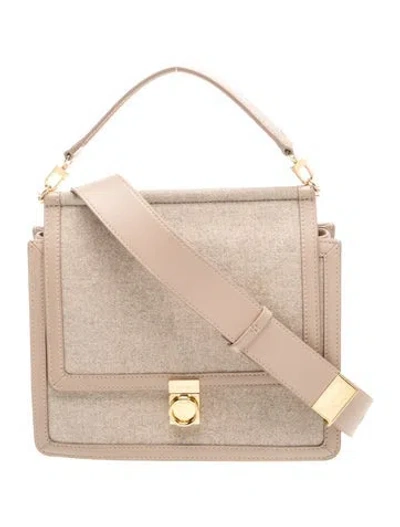 Pre-owned Polene Wool Numéro Sept In Neutrals