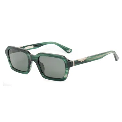Police Bicolor Acetate Sunglasses In Green