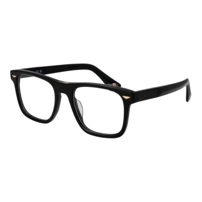 Police Black Cellulose Acetate Glasses (frames) In Red