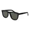 Police Black Cellulose Acetate Sunglasses In Black