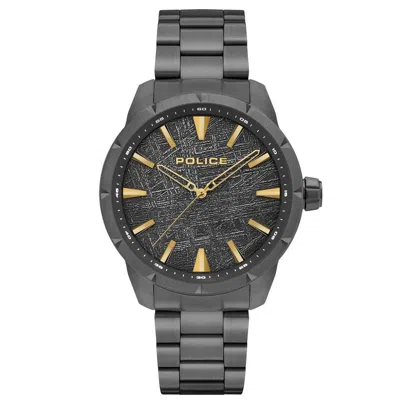 Police Black Stainless Steel Men's Watch