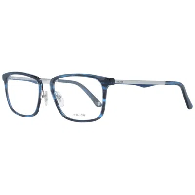 Police Blue Men Glasses Frame