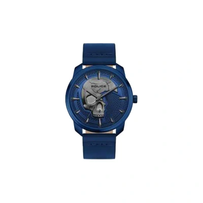 Pre-owned Police Blue Men Watch