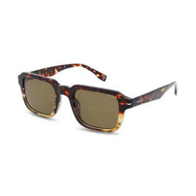 Police Brown Acetate Sunglasses In Multi