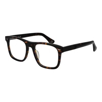 Police Brown Cellulose Acetate Glasses (frames) In Pattern