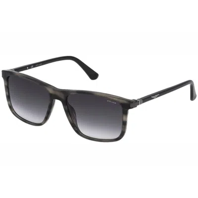 Police Brown Metal Sunglasses In Black