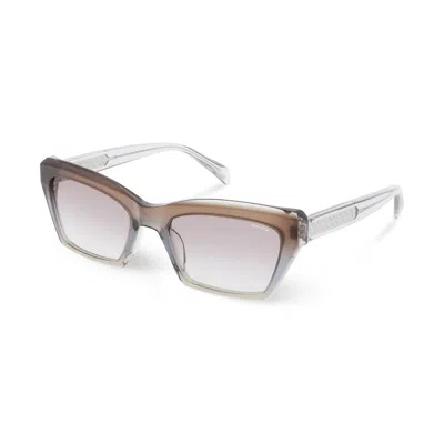 Police Brown Resin Sunglasses In Gray