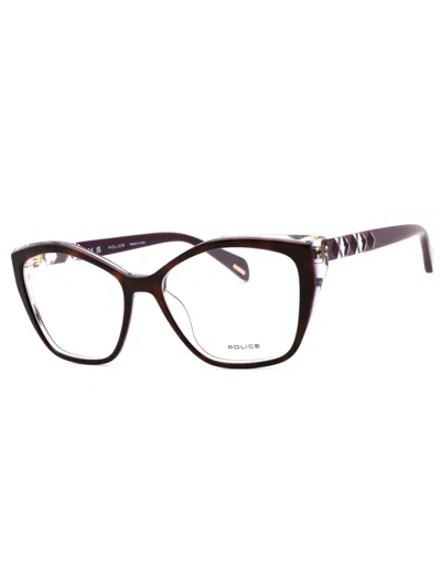 Police Cat-eye Eyeglasses For Women - Style Vpll32m In Red