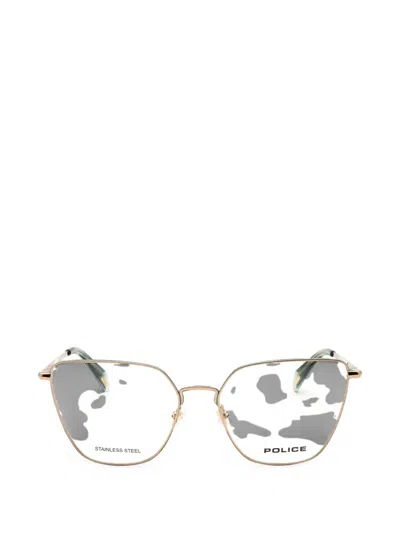 Police Cat-eye Frame Glasses In Gray