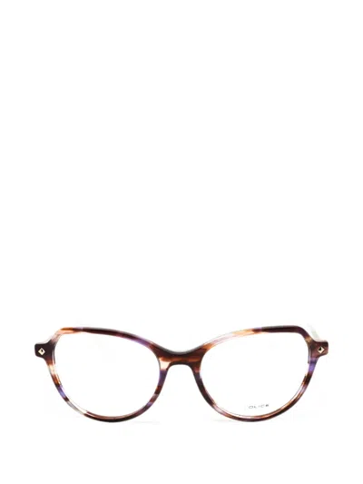 Police Cat-eye Glasses In Brown