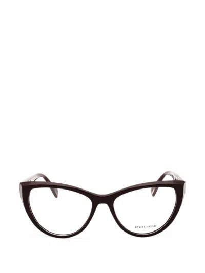 Police Cat-eye Glasses In Brown