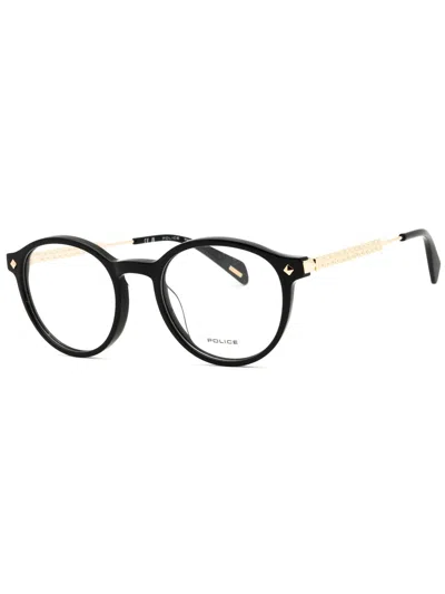 Police Classic Round Men's Eyeglasses - Model Vplg27m In Black