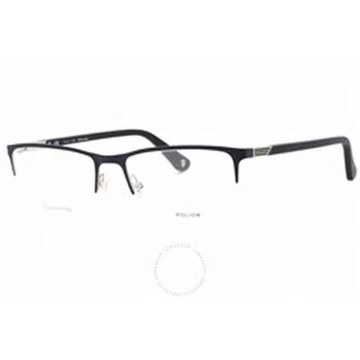 Police Demo Rectangular Unisex Eyeglasses Vpl884 0502 54 In Black