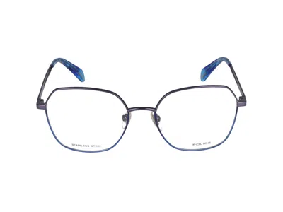 Police Eyeglasses In Azure Fading To Blue