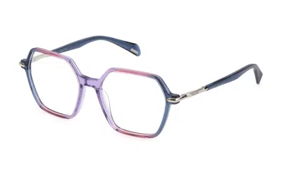 Police Eyeglasses In Blue Shaded Purple