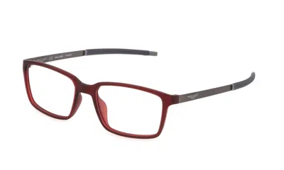 Police Eyeglasses In Red Transp.opaque