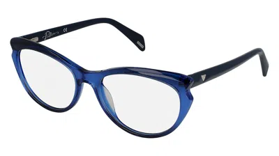 Police Eyeglasses In Shiny Fading Blue