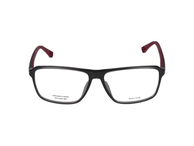 Police Eyeglasses In Shiny Transparent Brown