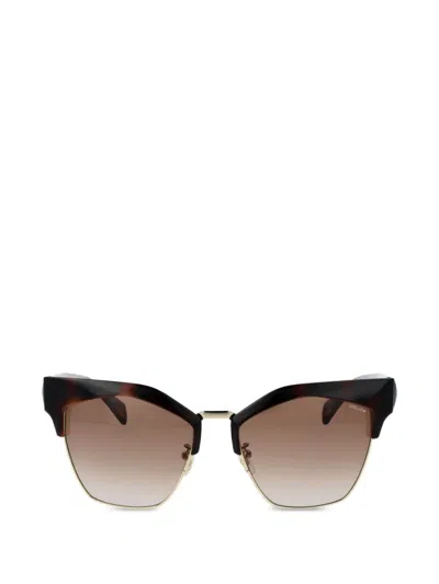 Police Gem 4 Geometric-frame Sunglasses In Multi