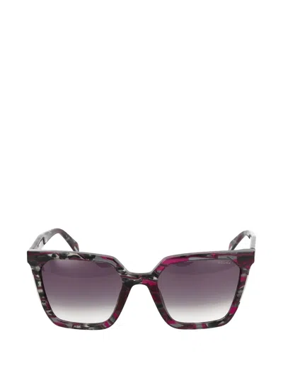 Police Geometric-frame Sunglasses In Pink