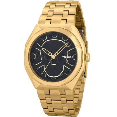 Police Gold Stainless Steel Men's Watch