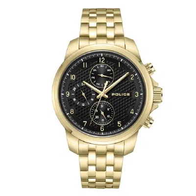 Police Gold Stainless Steel Men's Watch