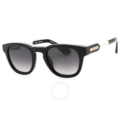 Police Grey Gradient Oval Men's Sunglasses Splf70m 0700 50 In Black
