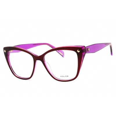 Police Ladies Purple Cat Eye Eyeglass Frames Vplm03