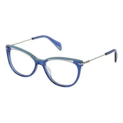 Police Ladies' Spectacle Frame  Vpl505e530955  53 Mm Gbby2 In Blue