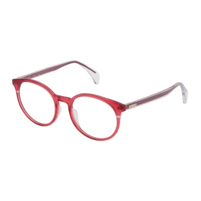 Police Ladies' Spectacle Frame  Vpl732-490u69  49 Mm Gbby2 In Red