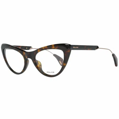 Police Ladies' Spectacle Frame  Vpl855-50722g  50 Mm Gbby2 In Black