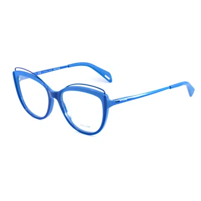 Police Ladies' Spectacle Frame  Vpl931m5307b1  53 Mm Gbby2 In Blue