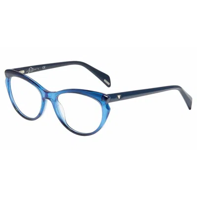 Police Ladies' Spectacle Frame  Vpla02-540d79  54 Mm Gbby2 In Blue