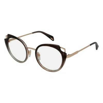 Police Ladies' Spectacle Frame  Vpla030300  49 Mm Gbby2 In Brown