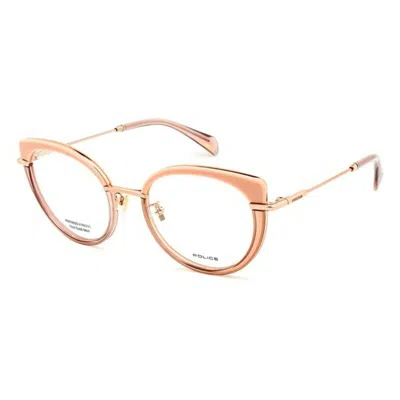 Police Ladies' Spectacle Frame  Vpla050a39 Gbby2 In Gold