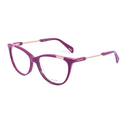 Police Ladies' Spectacle Frame  Vplc29-5407e4  54 Mm Gbby2 In Purple
