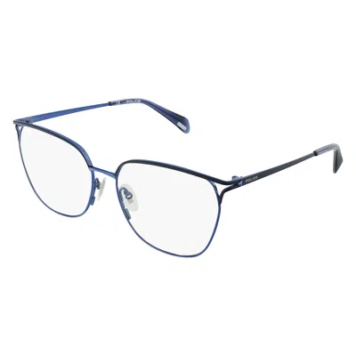 Police Ladies' Spectacle Frame  Vplc33-5608h7  56 Mm Gbby2 In Blue